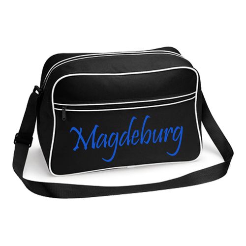 4068859547899 - multifanshop Retrotasche - Magdeburg - Schriftzug - Druck blau - Tasche 4068859547899 - multifanshop Retrotasche - Magdeburg - Schriftzug - Druck blau - Tasche