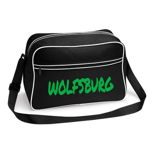 4068859514365 - multifanshop Retrotasche - Wolfsburg - Textmarker - Druck grün - Tasche 4068859514365 - multifanshop Retrotasche - Wolfsburg - Textmarker - Druck grün - Tasche
