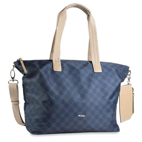 4056278188328 - PICARD Shopper Kunstleder Reißverschluss für Damen blau