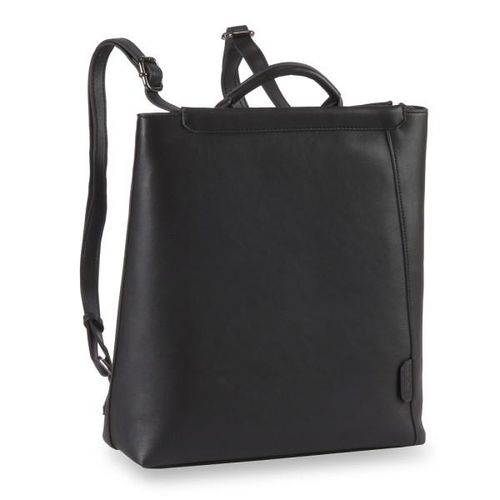 4056278174802 - PICARD Rucksack Lederimitat Label Reißverschluss für Damen schwarz