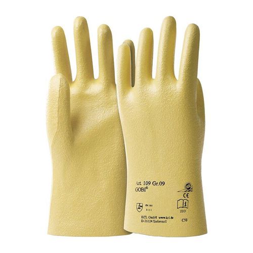 4008198710998 - Kcl Gmbh Industriepark Rhön - Handschuhe Gobi 109 Gr9 gelb BW-Trikot mNitril en 388 psa ii ho