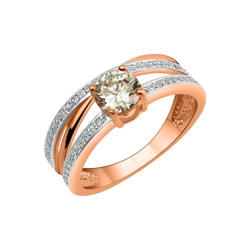 4006046406697 - Fingerring ZEEME 925 - Sterling Silber Rosevergoldet Zirkonia Fingerringe Gr 054 (172) Silber 925 (Sterlingsilber) bunt (mehrfarbig weiß) Damen 4006046406697 - Fingerring ZEEME 925 - Sterling Silber Rosevergoldet Zirkonia Fingerringe Gr 054 (172) Silber 925 (Sterlingsilber) bunt (mehrfarbig weiß) Damen