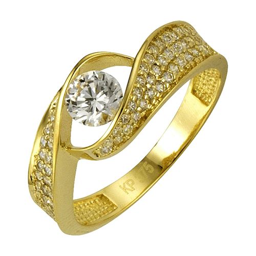 4006046209700 - Gold Ring 375 Gold mit Zirkonia weiß