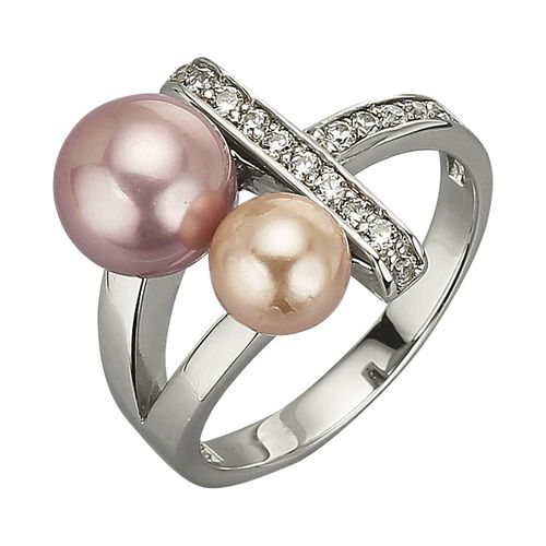 4006046327923 - Zeeme Pearls Ring 925 - Sterling Silber Zirkonia weiß Glänzend (Größe 054 (172))