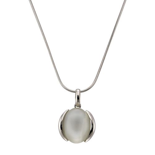 4006046223959 - Kette mit Anhänger ZEEME 925 - Sterling Silber Mondstein Halsketten Gr 42 + 5cm Silber 925 (Sterlingsilber) Länge 47 cm Breite 170 mm weiß (weiß weiß) Damen Ketten mit Anhänger 4006046223959 - Kette mit Anhänger ZEEME 925 - Sterling Silber Mondstein Halsketten Gr 42 + 5cm Silber 925 (Sterlingsilber) Länge 47 cm Breite 170 mm weiß (weiß weiß) Damen Ketten mit Anhänger