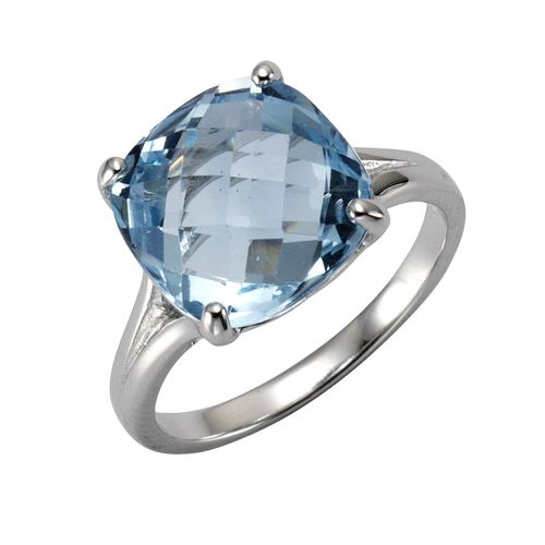 4006046244107 - Zeeme Gemstones Ring 925 - Sterling Silber Blautopas beh blau Glänzend (Größe 058 (185))