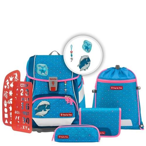 4047443484475 - 2IN1 PLUS Schulranzen Set 6tlg Dolphin Pippa-Dolphin Pippa