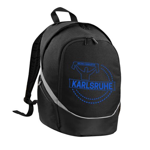 4068859055301 - multifanshop Rucksack - Karlsruhe - Meine Fankurve - Druck blau - Tasche 4068859055301 - multifanshop Rucksack - Karlsruhe - Meine Fankurve - Druck blau - Tasche