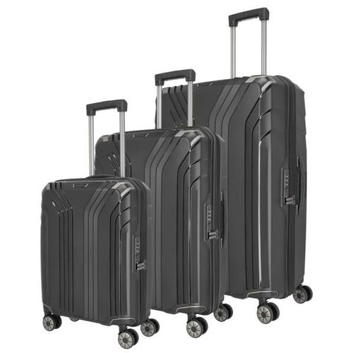 4027002081291 - Elvaa 3tlgs Trolley Set 4-Rad hart 076340-schwarz 4027002081291 - Elvaa 3tlgs Trolley Set 4-Rad hart 076340-schwarz