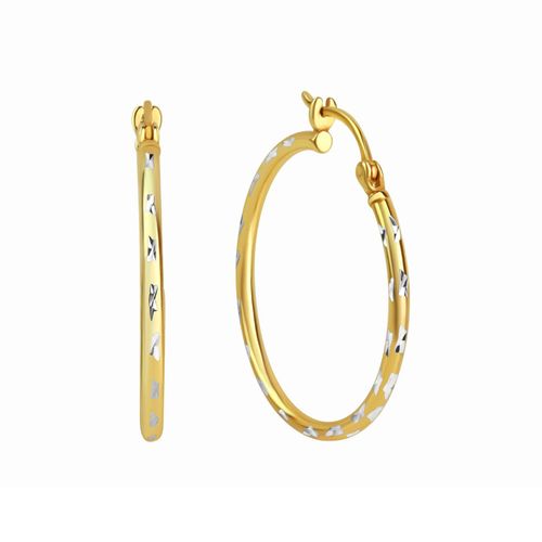 4006046397131 - Zeeme Basic Ohrringe Silber 925 vergoldet diamantiert 30mm Durchmesser 4006046397131 - Zeeme Basic Ohrringe Silber 925 vergoldet diamantiert 30mm Durchmesser