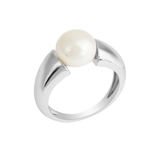 4006046373258 - Zeeme Pearls Ring Silber 925 rhodiniert mit einer weißen Perle 10-105mm