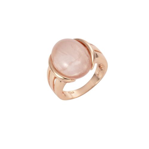 4006046305747 - Zeeme Gemstones Ring 925 - Sterling Silber Rosenquarz rosa Glänzend 49ct (Größe 052 (166))