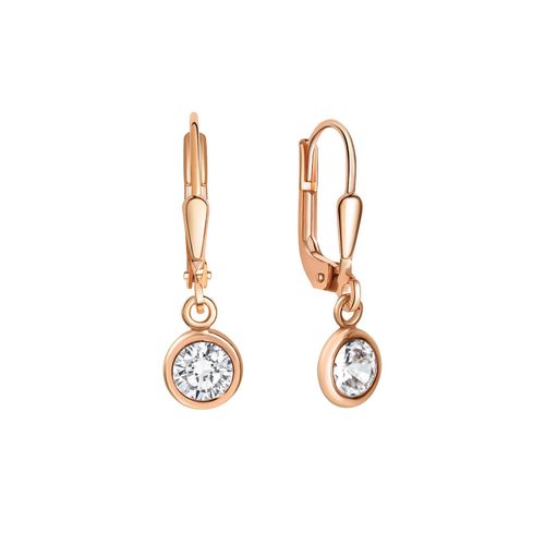 4006046221788 - Zeeme Basic Ohrhänger 925 - Sterling Silber Zirkonia weiß 25cm rotvergoldet 4006046221788 - Zeeme Basic Ohrhänger 925 - Sterling Silber Zirkonia weiß 25cm rotvergoldet