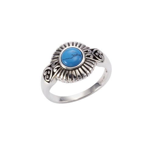 4006046298407 - Zeeme Gemstones Ring 925 - Sterling Silber Türkis türkis Glänzend (Größe 018 (570))