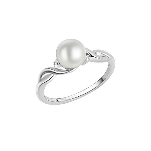 4006046247931 - Zeeme Pearls Ring 925 - Sterling Silber Perle weiß Glänzend (Größe 054 (172))