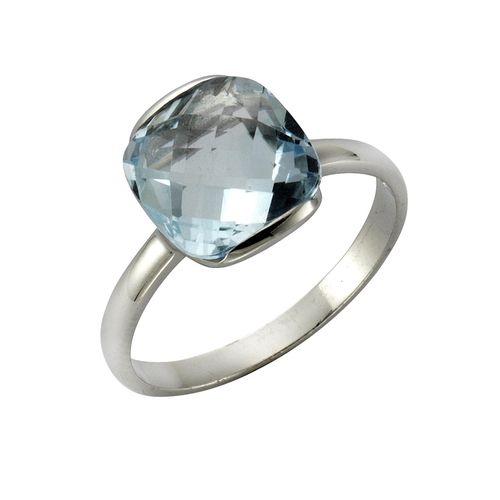 4006046223621 - Zeeme Gemstones Ring 925 - Sterling Silber Blautopas beh blau Rhodiniert (Größe 052 (166))