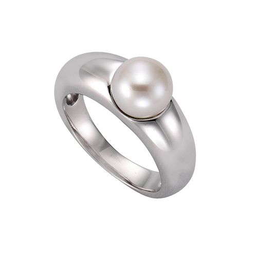 4006046211253 - Zeeme Pearls Ring 925 - Sterling Silber Muschelkernperle weiß Rhodiniert (Größe 054 (172))