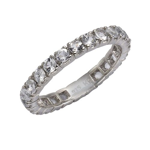 4006046244381 - Zeeme Gemstones Ring 925 - Sterling Silber Weißtopas weiß Glänzend (Größe 058 (185))