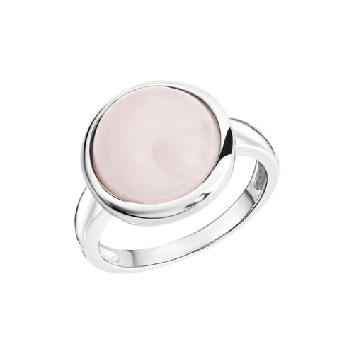 4006046222822 - Zeeme Gemstones Ring 925 - Sterling Silber Rosenquarz rosa Rhodiniert (Größe 052 (166))