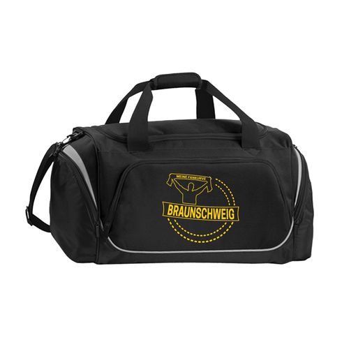 4068859204068 - multifanshop Sporttasche - Braunschweig - Meine Fankurve - Druck gelb - Tasche