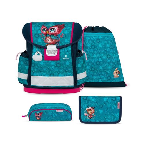 8605036865610 - Rucksack Classy ergonomisches Schulranzen-Set 4-teilig Cute Owl 8605036865610 - Rucksack Classy ergonomisches Schulranzen-Set 4-teilig Cute Owl
