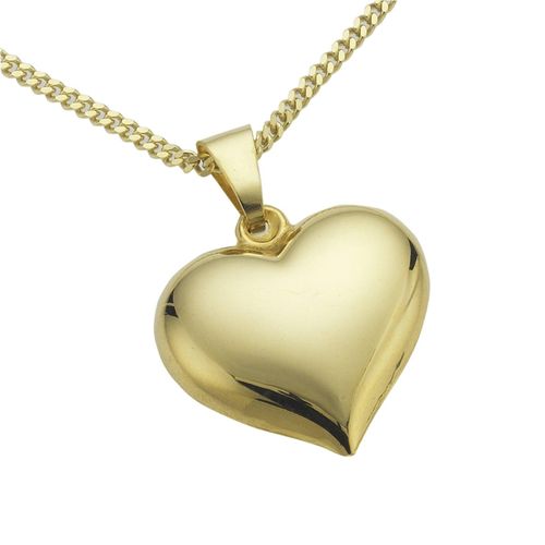 4006046134415 - Kette mit Anhänger FASCINATION BY ELLEN K Gold 333 Motiv Herz Halsketten Gr 45 42cm Gold Länge 45 cm Breite 150 mm gelb Damen Ketten mit Anhänger 4006046134415 - Kette mit Anhänger FASCINATION BY ELLEN K Gold 333 Motiv Herz Halsketten Gr 45 42cm Gold Länge 45 cm Breite 150 mm gelb Damen Ketten mit Anhänger