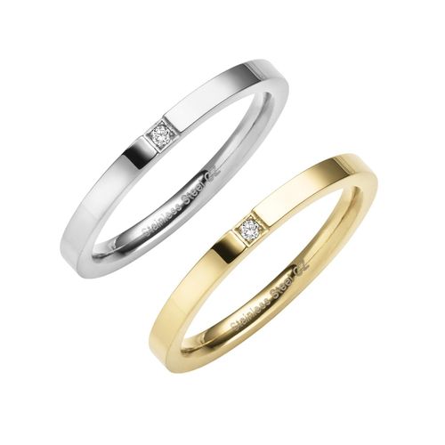 4006046415187 - Zeeme Stainless Steel Ring Edelstahl Zirkonia weiß Glänzend (Größe 018 (570))