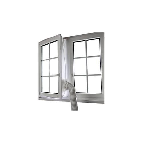 7640110923504 - Fensterkit-Abluftzubehör für Fenster bis 4 m wasserabweisend bis 40° waschbar inkl Klettband Polyester weiß 7640110923504 - Fensterkit-Abluftzubehör für Fenster bis 4 m wasserabweisend bis 40° waschbar inkl Klettband Polyester weiß