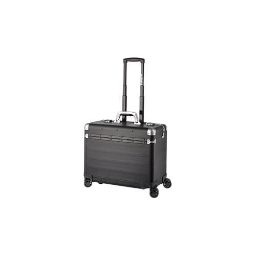 4021068451692 - ALUMAXX Business Trolley PANDORA mit Tragegriff und Rollen Aluminium mattschwarz