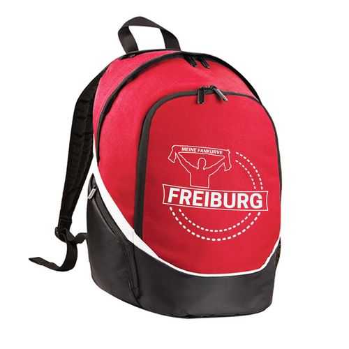 4068859136482 - multifanshop Rucksack - Freiburg - Meine Fankurve - Druck weiß - Tasche 4068859136482 - multifanshop Rucksack - Freiburg - Meine Fankurve - Druck weiß - Tasche