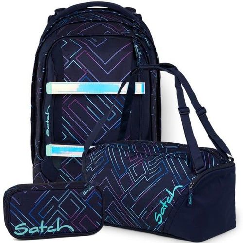 4251349621562 - satch pack Set aus pack + Sporttasche + Schlamperbox-Purple Laser