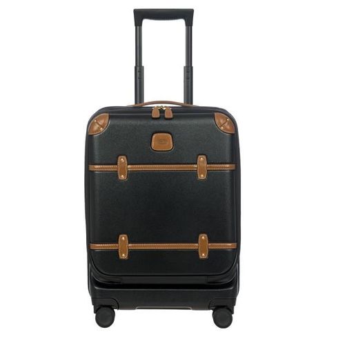 8016623919706 - BRICS Trolley 55 cm mit Vortasche USB Anschluss BBG38312-black tan 8016623919706 - BRICS Trolley 55 cm mit Vortasche USB Anschluss BBG38312-black tan