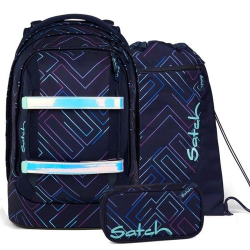4251349621869 - satch pack Set aus pack + Sportbeutel + Schlamperbox-Purple Laser 4251349621869 - satch pack Set aus pack + Sportbeutel + Schlamperbox-Purple Laser