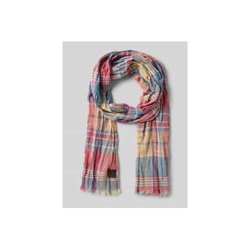 4064478751921 - Schal mit Fransen und Label-Detail 4064478751921 - Schal mit Fransen und Label-Detail