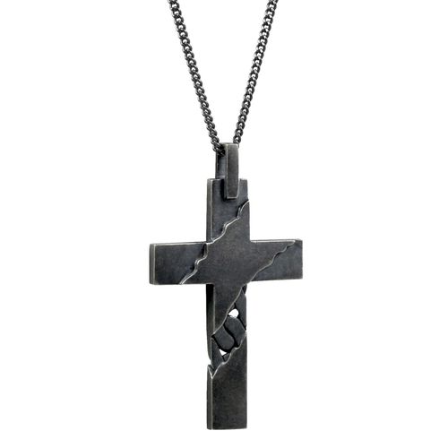4045228728332 - Kette mit Anhänger CAÏ 925 Sterling Silber oxidiert Kreuz Halsketten Gr 55cm Silber 925 (Sterlingsilber) Länge 55 cm Breite 290 mm silberfarben (silbergrau) Herren Ketten mit Anhänger 4045228728332 - Kette mit Anhänger CAÏ 925 Sterling Silber oxidiert Kreuz Halsketten Gr 55cm Silber 925 (Sterlingsilber) Länge 55 cm Breite 290 mm silberfarben (silbergrau) Herren Ketten mit Anhänger