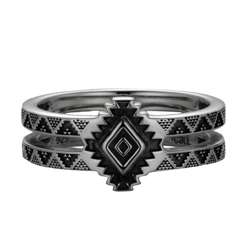 4006046328234 - cai Ring 925 - Sterling Silber oxidiert Amerika 4006046328234 - cai Ring 925 - Sterling Silber oxidiert Amerika