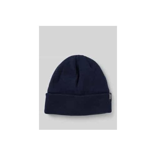 4058752605598 - Beanie in unifarbenem Design mit breitem Umschlag