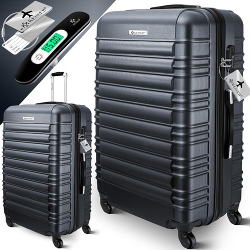 4255598315074 - KESSER® Reisekoffer Hartschalen-Koffer Inkl Kofferwaage + Gepäckanhänger Trolley Gepäck Rollkoffer Zahlenschloss 4 Rollen ABS-Hartschale Teleskopgriff 4255598315074 - KESSER® Reisekoffer Hartschalen-Koffer Inkl Kofferwaage + Gepäckanhänger Trolley Gepäck Rollkoffer Zahlenschloss 4 Rollen ABS-Hartschale Teleskopgriff