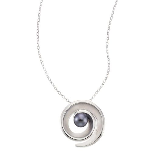 4006046173544 - Kette mit Anhänger ZEEME 925 - Sterling Silber Perle Halsketten Gr 45cm Silber 925 (Sterlingsilber) Länge 45 cm Breite 180 mm weiß (weiß schwarz) Damen Ketten mit Anhänger 4006046173544 - Kette mit Anhänger ZEEME 925 - Sterling Silber Perle Halsketten Gr 45cm Silber 925 (Sterlingsilber) Länge 45 cm Breite 180 mm weiß (weiß schwarz) Damen Ketten mit Anhänger