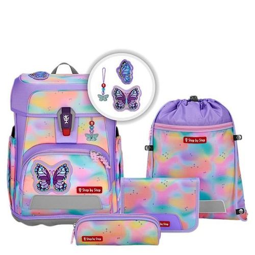 4047443525055 - CLOUD FLASH Schulranzen Set 5tlg Butterfly Luna-Butterfly Luna 4047443525055 - CLOUD FLASH Schulranzen Set 5tlg Butterfly Luna-Butterfly Luna