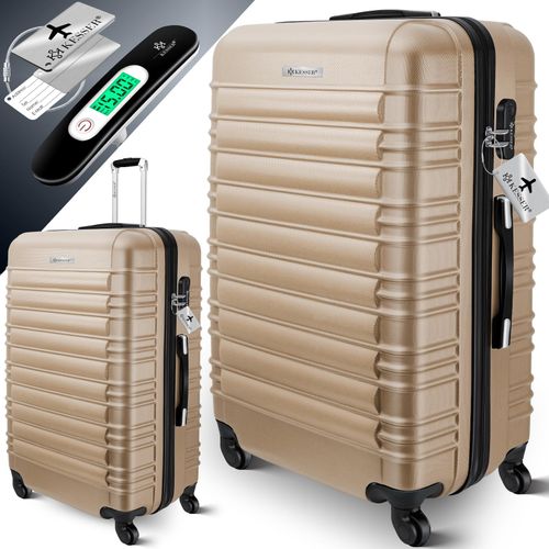 4255598315067 - KESSER® Reisekoffer Hartschalen-Koffer Inkl Kofferwaage + Gepäckanhänger Trolley Gepäck Rollkoffer Zahlenschloss 4 Rollen ABS-Hartschale Teleskopgriff 4255598315067 - KESSER® Reisekoffer Hartschalen-Koffer Inkl Kofferwaage + Gepäckanhänger Trolley Gepäck Rollkoffer Zahlenschloss 4 Rollen ABS-Hartschale Teleskopgriff
