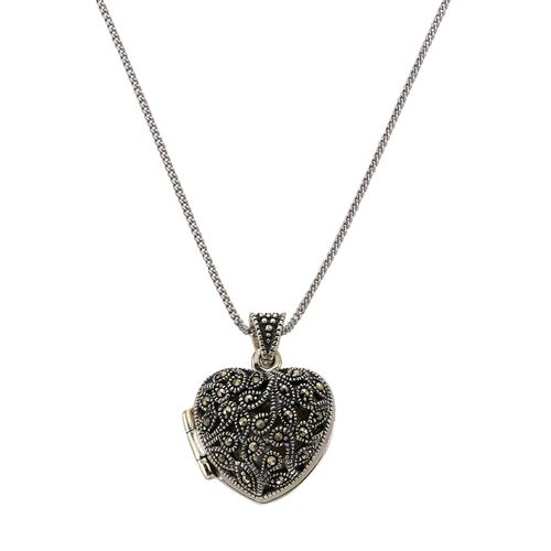 4006046223867 - Kette mit Anhänger ZEEME 925 - Sterling Silber Markasit Halsketten Gr 45cm Silber 925 (Sterlingsilber) Länge 45 cm Breite 210 mm schwarz (schwarz schwarz) Damen Ketten mit Anhänger 4006046223867 - Kette mit Anhänger ZEEME 925 - Sterling Silber Markasit Halsketten Gr 45cm Silber 925 (Sterlingsilber) Länge 45 cm Breite 210 mm schwarz (schwarz schwarz) Damen Ketten mit Anhänger