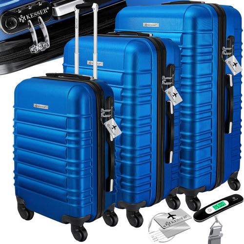 4260635557904 - KESSER® 3tlg Hartschalenkofferset Hartschalenkoffer Reisekoffer Set Reisekofferset Trolley Koffer Inkl Kofferwaage + Gepäckanhänger Rollkoffer Schloss 4 Rollen ABS-Hartschale Teleskopgriff M-L-XL 4260635557904 - KESSER® 3tlg Hartschalenkofferset Hartschalenkoffer Reisekoffer Set Reisekofferset Trolley Koffer Inkl Kofferwaage + Gepäckanhänger Rollkoffer Schloss 4 Rollen ABS-Hartschale Teleskopgriff M-L-XL