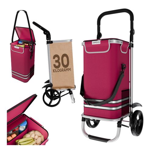 4099799000830 - 24MOVE® Einkaufstrolley VEHLO 3in1 Trolley faltbarer Einkaufswagen mit Kühlfach rot 4099799000830 - 24MOVE® Einkaufstrolley VEHLO 3in1 Trolley faltbarer Einkaufswagen mit Kühlfach rot