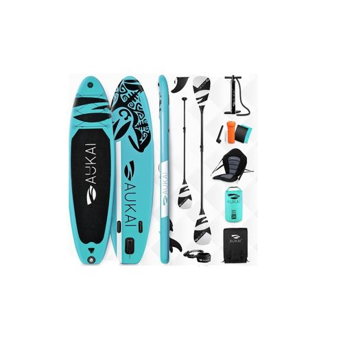 4054748020260 - Stand Up Paddle Board AUKAI Pro Ocean mit Kajak-Sitz türkis 4054748020260 - Stand Up Paddle Board AUKAI Pro Ocean mit Kajak-Sitz türkis