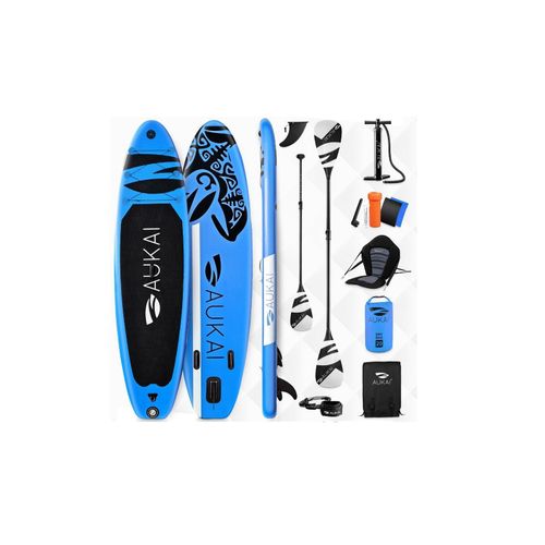 4054748020253 - Stand Up Paddle Board AUKAI Pro Ocean mit Kajak-Sitz blau 4054748020253 - Stand Up Paddle Board AUKAI Pro Ocean mit Kajak-Sitz blau