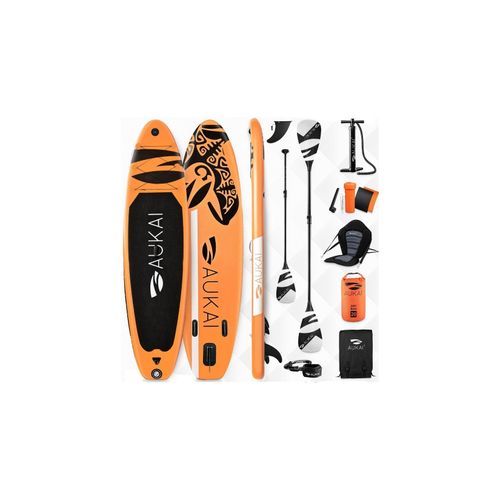 4054748020277 - Stand Up Paddle Board AUKAI Pro Ocean mit Kajak-Sitz orange 4054748020277 - Stand Up Paddle Board AUKAI Pro Ocean mit Kajak-Sitz orange