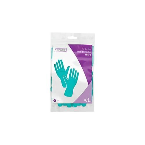 4004034544529 - Schutzhandschuhe BINGOLD Mehrweg latex- und puderfrei Nitril grün Größe L 1 Paar 4004034544529 - Schutzhandschuhe BINGOLD Mehrweg latex- und puderfrei Nitril grün Größe L 1 Paar