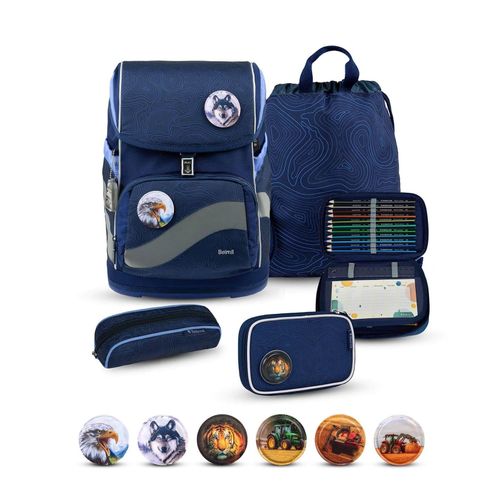 8605036885328 - Rucksack Smarty Plus Premium Schulranzen Set 5-t Topographic Tasche