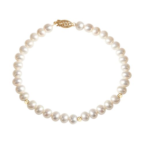4006046396981 - Armband FASCINATION BY ELLEN K 585 Gelbgold Süßwasserzuchtperle Armbänder Gr 20cm Gold gelb Damen Armbänder 4006046396981 - Armband FASCINATION BY ELLEN K 585 Gelbgold Süßwasserzuchtperle Armbänder Gr 20cm Gold gelb Damen Armbänder